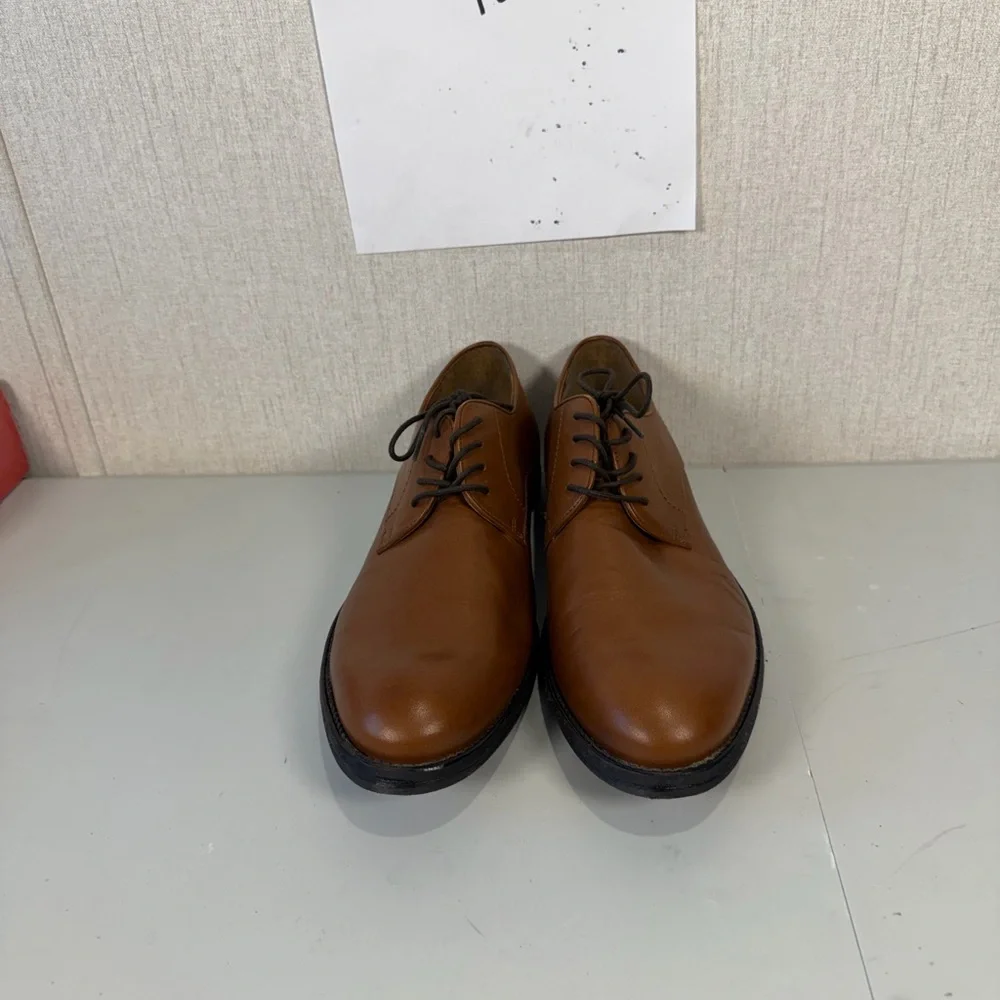 Stafford Mens Dress Shoes Lace‎ Up Italian Leather Upper F21668 Brown Size 13
